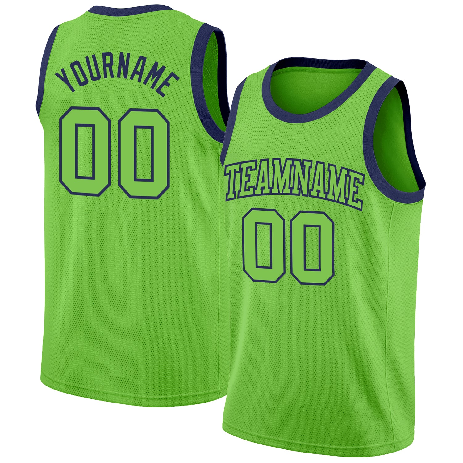 Custom Black White-Neon Green Authentic Fade Fashion Basketball