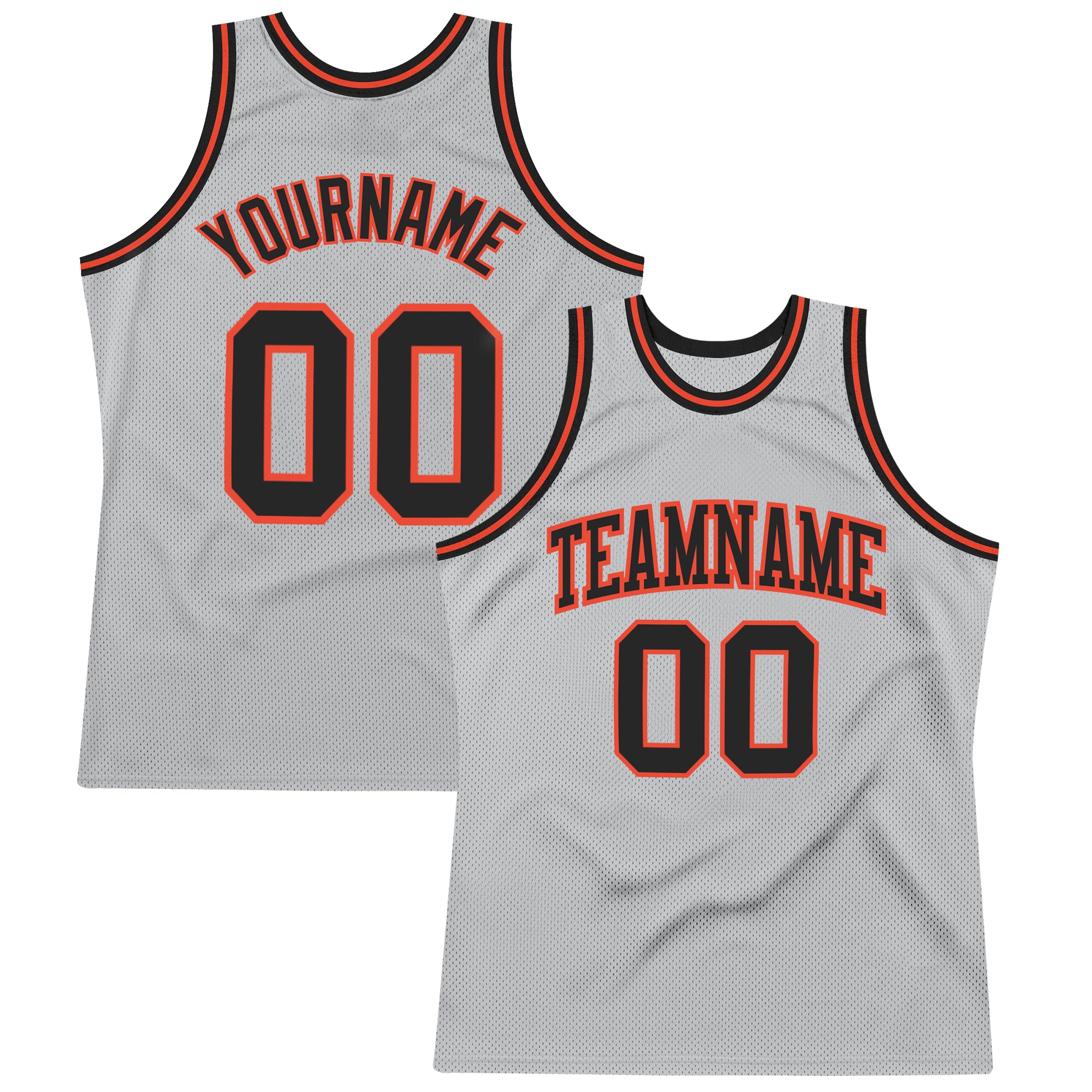 Custom Gray Black-Old Gold Round Neck Sublimation Basketball Suit Jersey