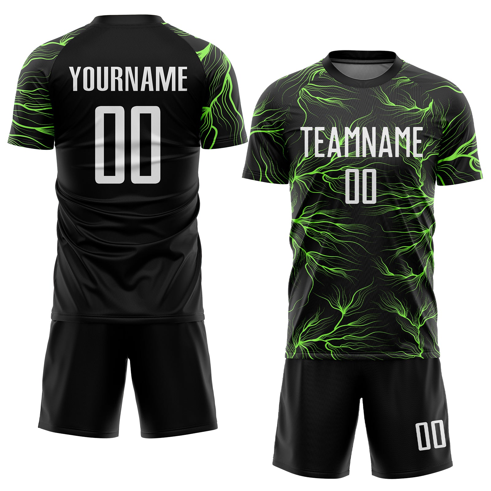 Pre-Order* Spiderz Full Dye Jersey Buy In - Neon Green/Black