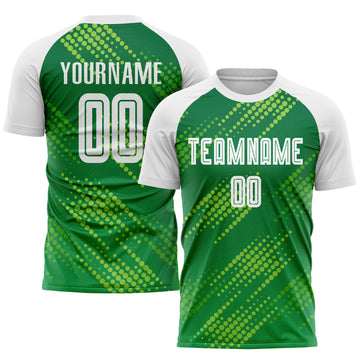 Custom Neon Green Green Sublimation Soccer Uniform Jersey Sale – UKSN INC