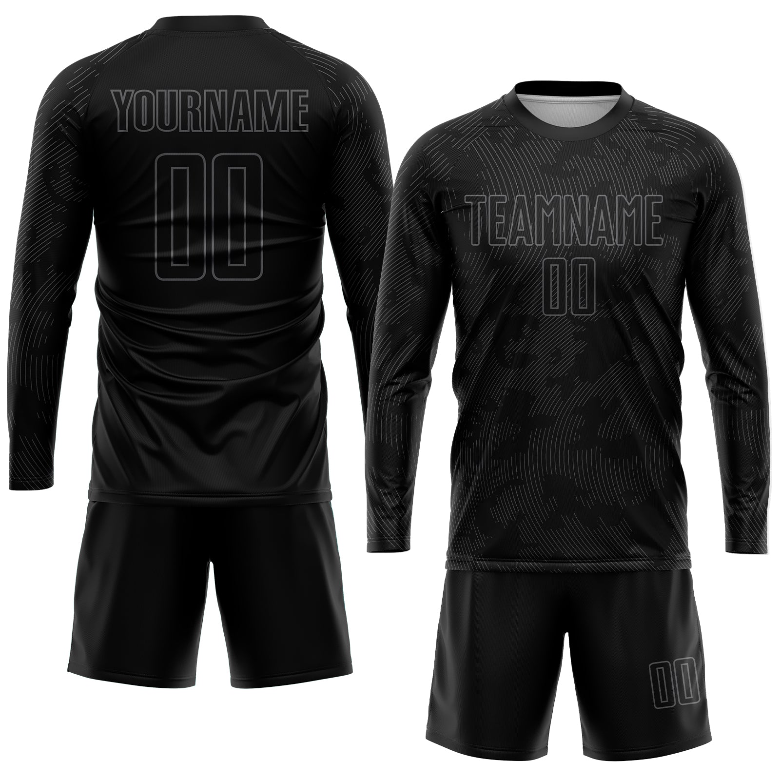 メンズウェア TEAM JERSEY BLACK SET XL Custom Black Gray Sublimation Soccer Uniform Jersey Discount