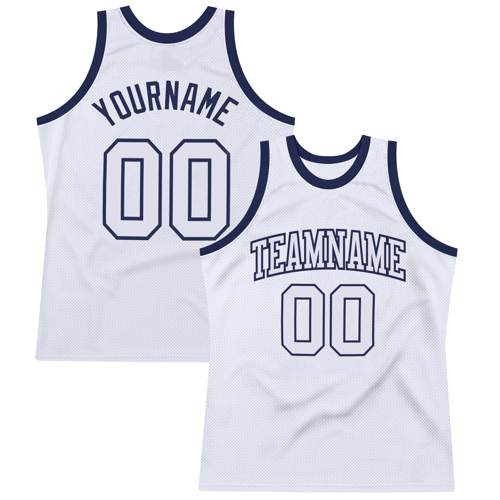 Custom Navy White-Light Blue Authentic Fade Fashion Basketball Jersey