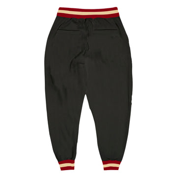 Custom Black Maroon-Crem Sports Pants