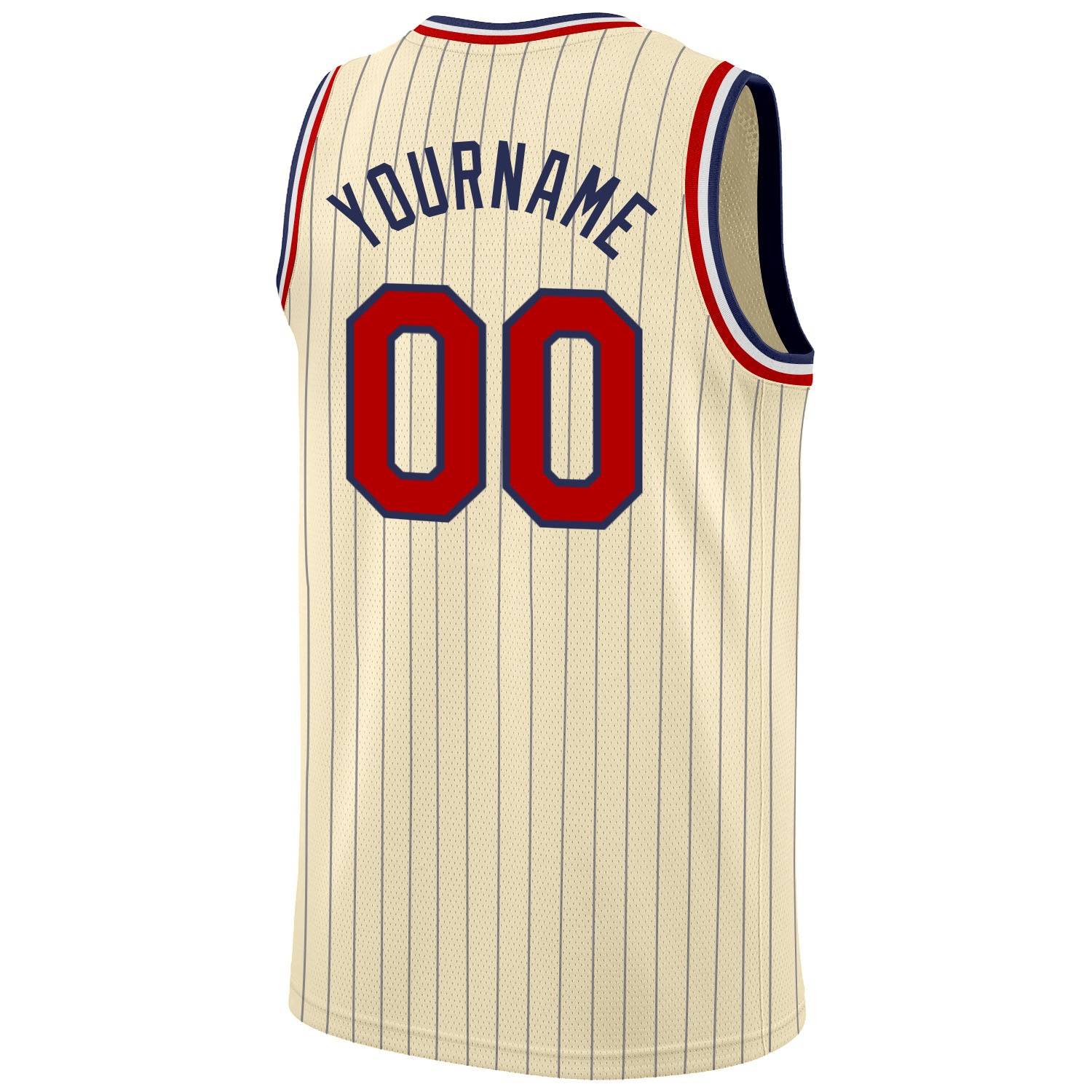 Cheap Custom Cream Navy Pinstripe Navy-Gold Authentic Basketball Jersey  Free Shipping – CustomJerseysPro