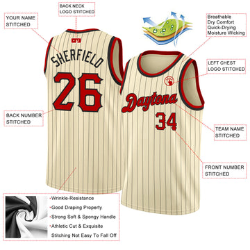 Custom Cream Basketball Jerseys, Game Uniforms