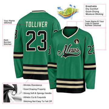 Cheap Custom Light Blue Kelly Green-White Hockey Jersey Free Shipping –  CustomJerseysPro