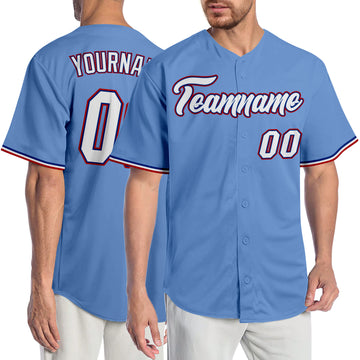 Custom Phillies V Neck Baseball Jerseys, Vintage Baby Blue