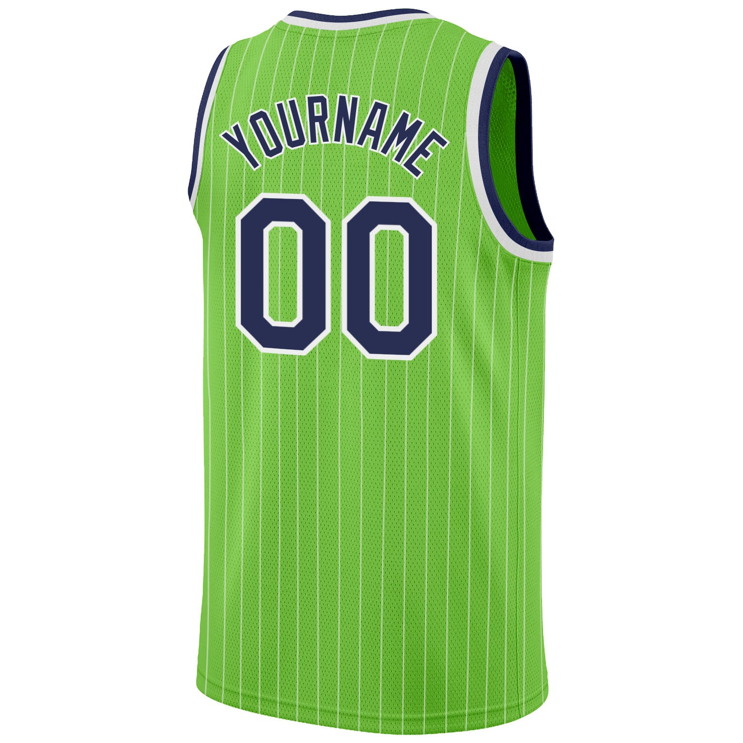 Cheap Custom Neon Green Pink-Navy Authentic Throwback Basketball