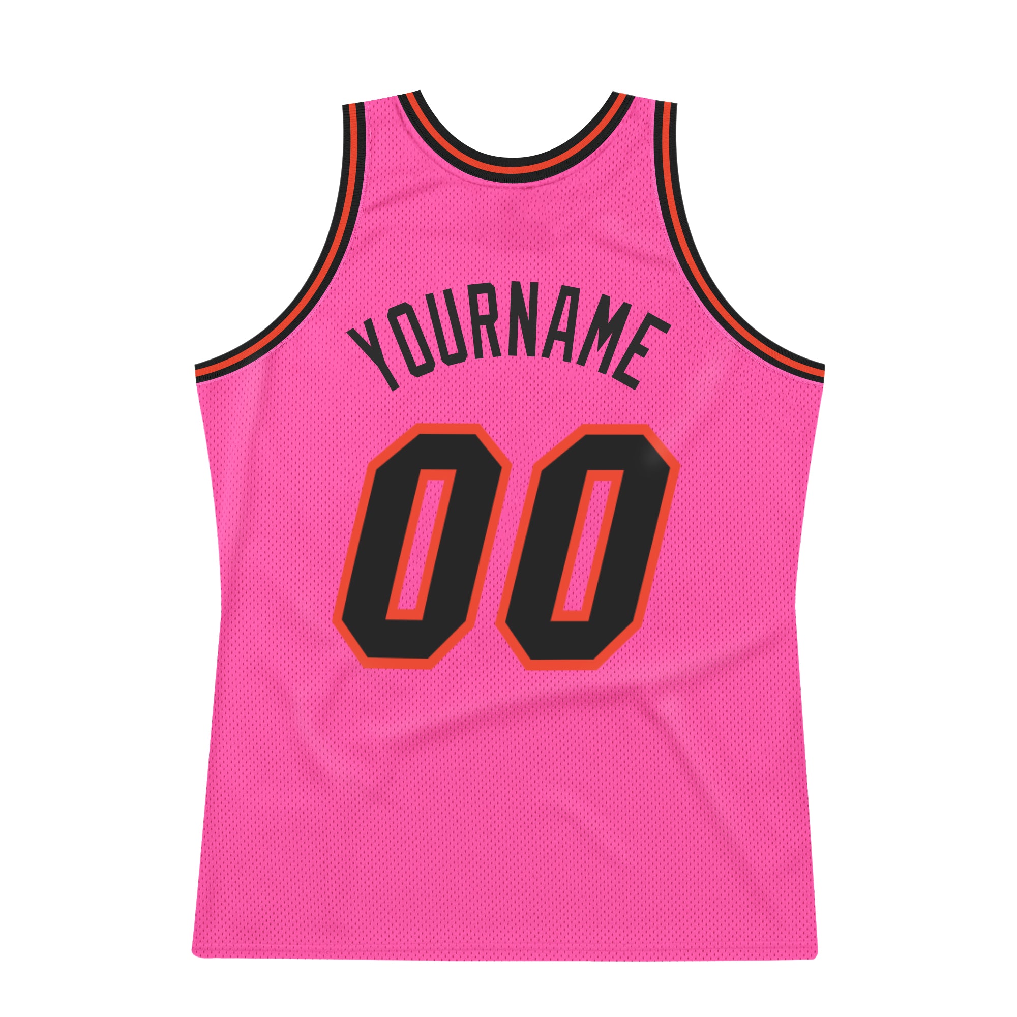 Custom Team Black Basketball Authentic White Throwback Jersey Orange
