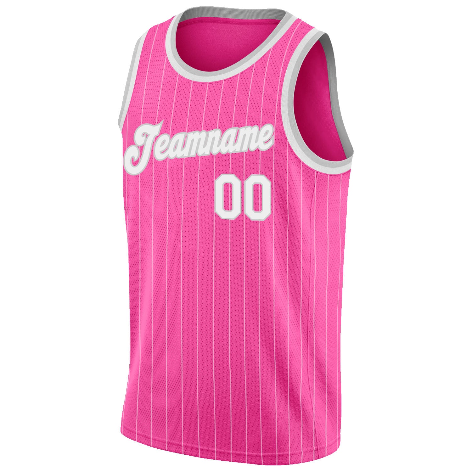 Custom Silver Basketball Jersey  Pink basketball, Sport outfits,  Basketball clothes