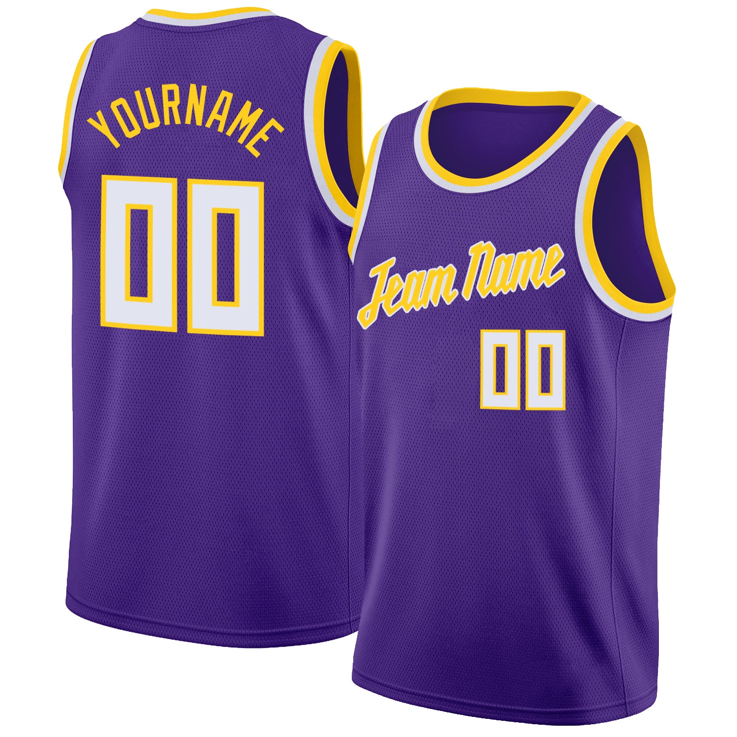 purple and gold jersey