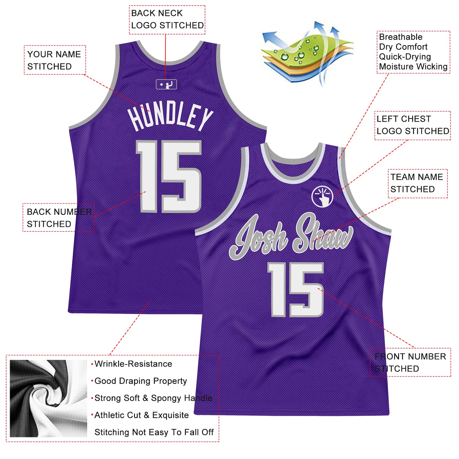 basketball purple jersey design