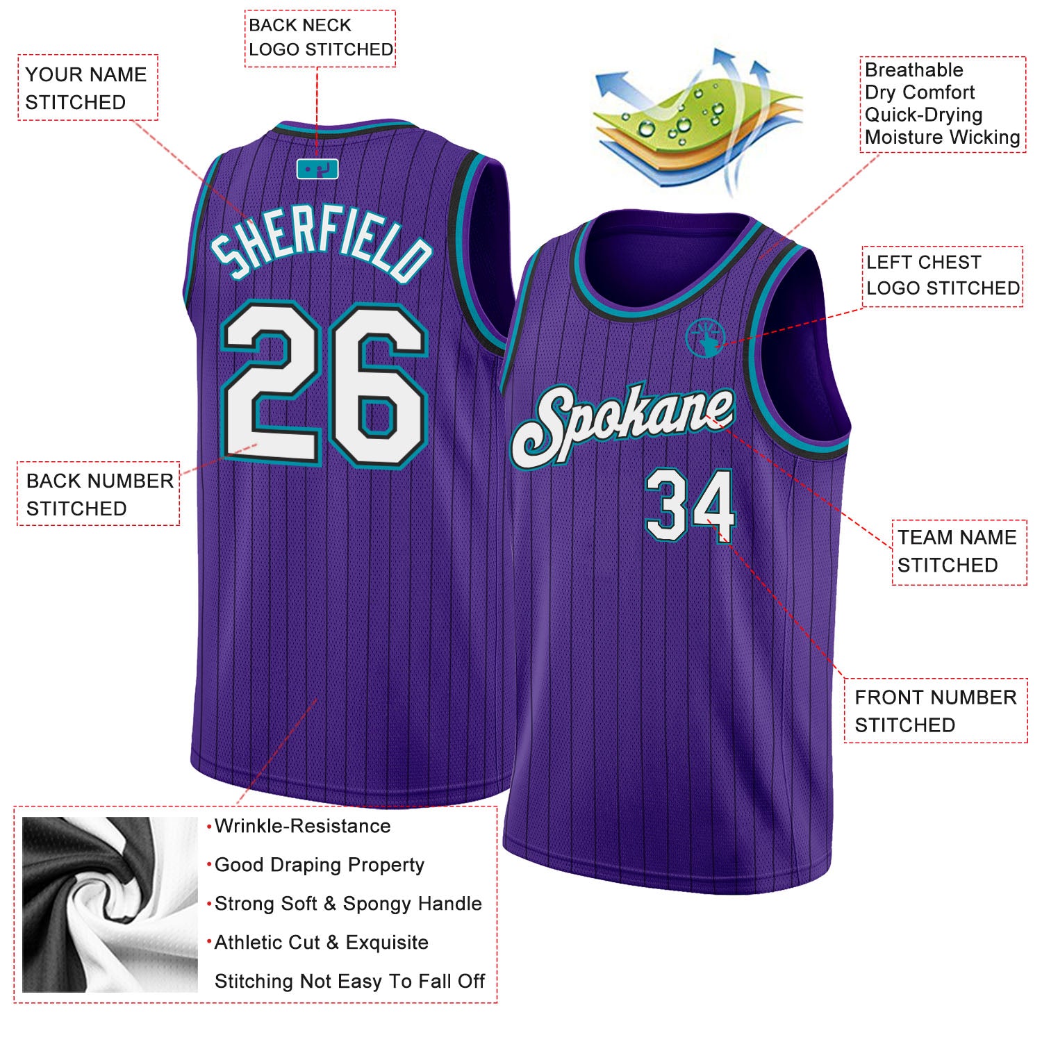 purple pinstripe lakers jersey