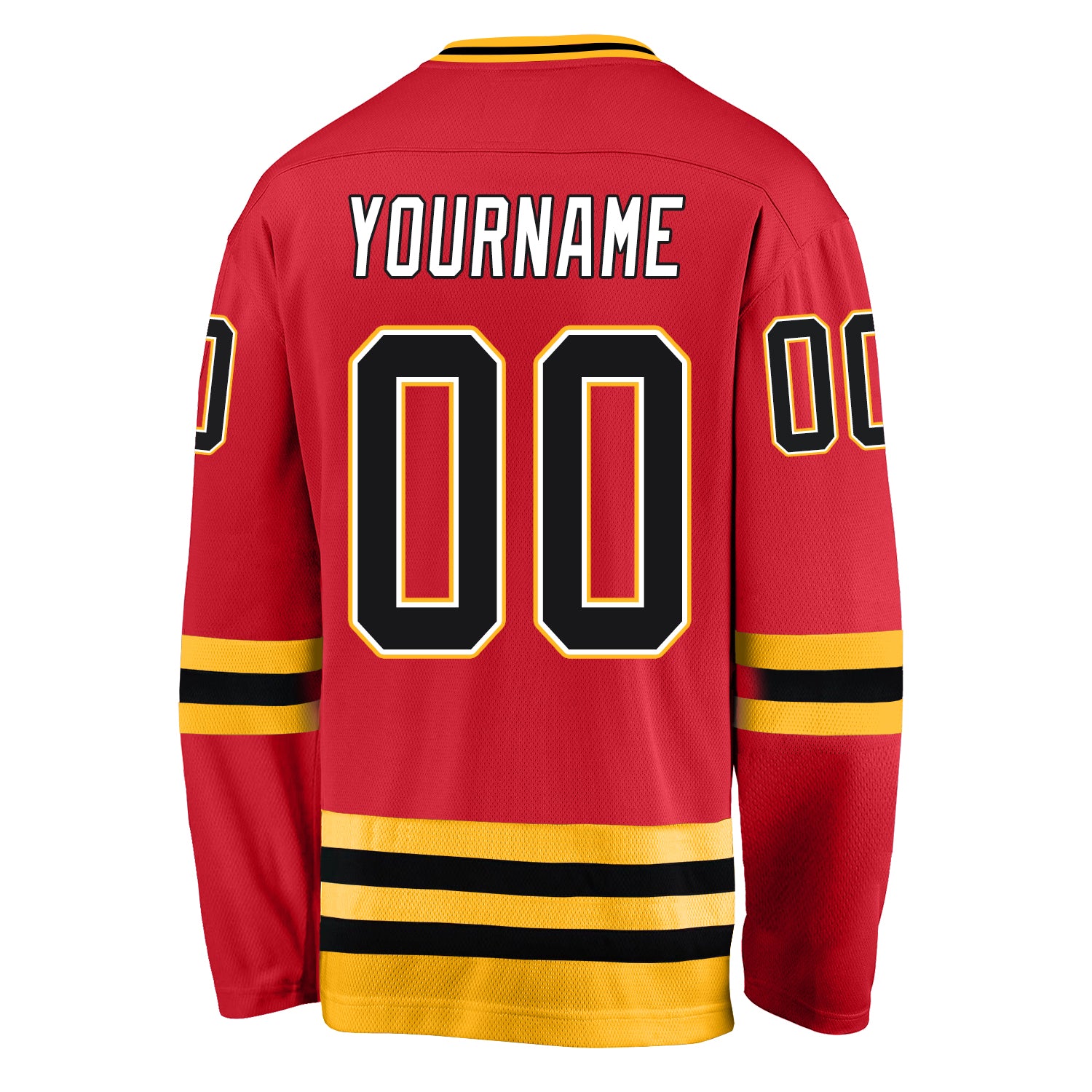 red and gold jersey