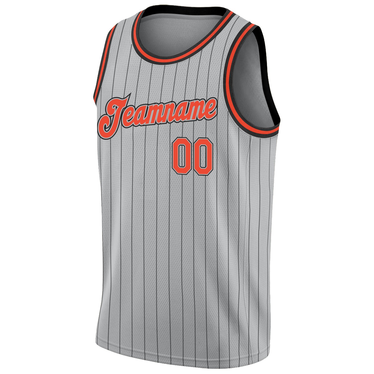  Custom Name Team Name Number Gray Black Pinstripe Black-Orange  Authentic Active Basketball Jersey Sleeveless Basketball Tee Shirts,  Personalized Customized Uniform Basketball Jersey. : Clothing, Shoes &  Jewelry