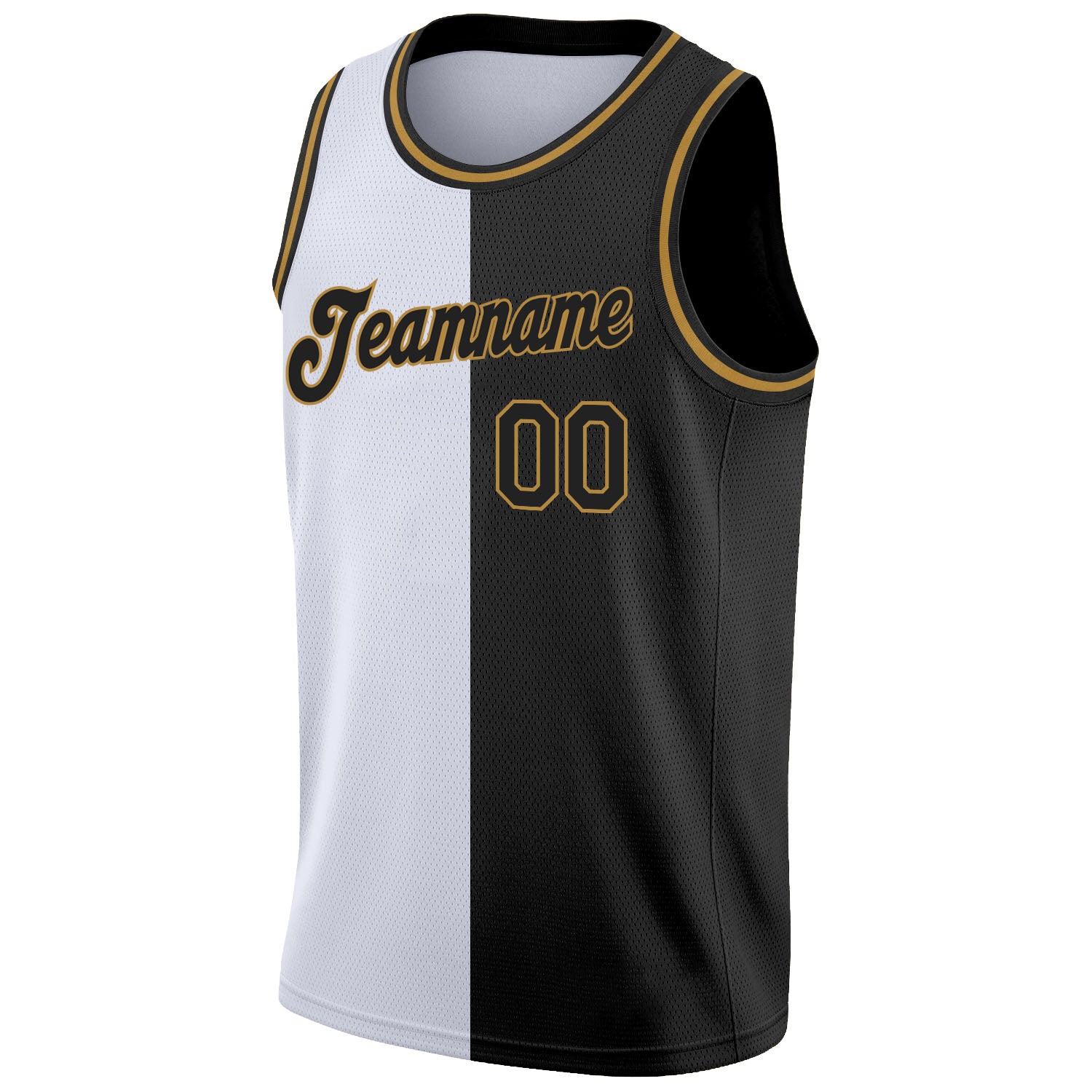 Cheap Custom Black Black-White Authentic Throwback Basketball