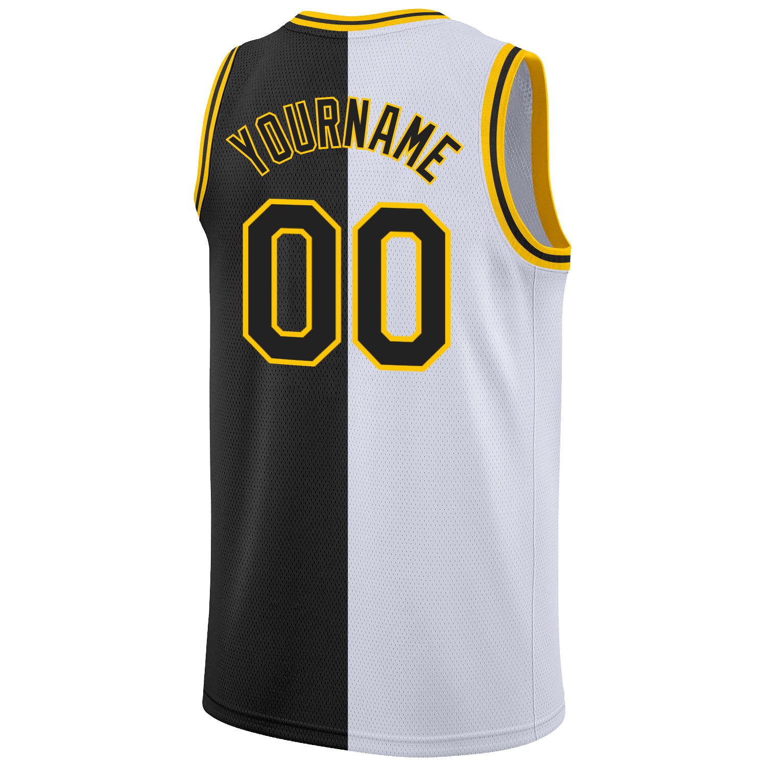 Sale Build Gold Basketball Authentic White Throwback Jersey Black