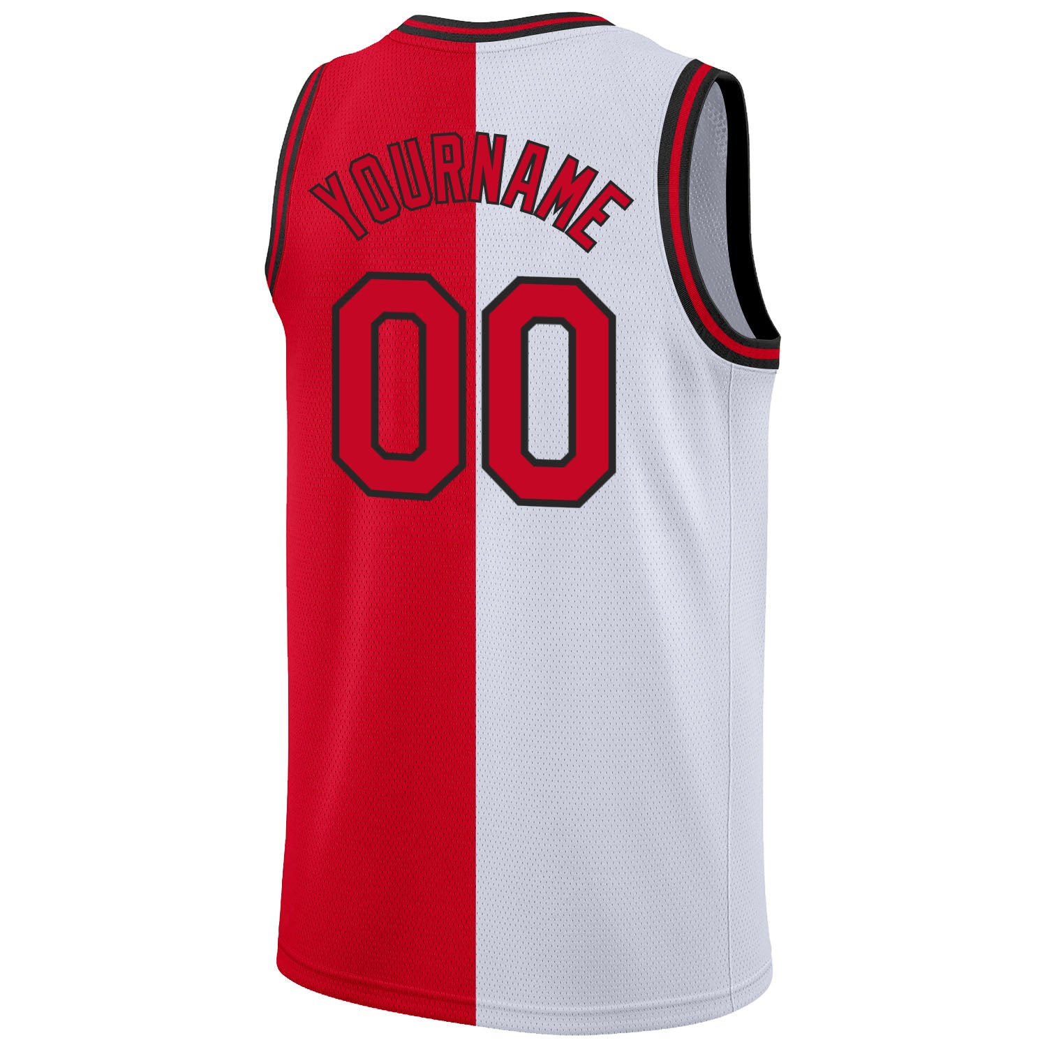 Sale Build Red Basketball Royal Rib-Knit Jersey White – CustomJerseysPro