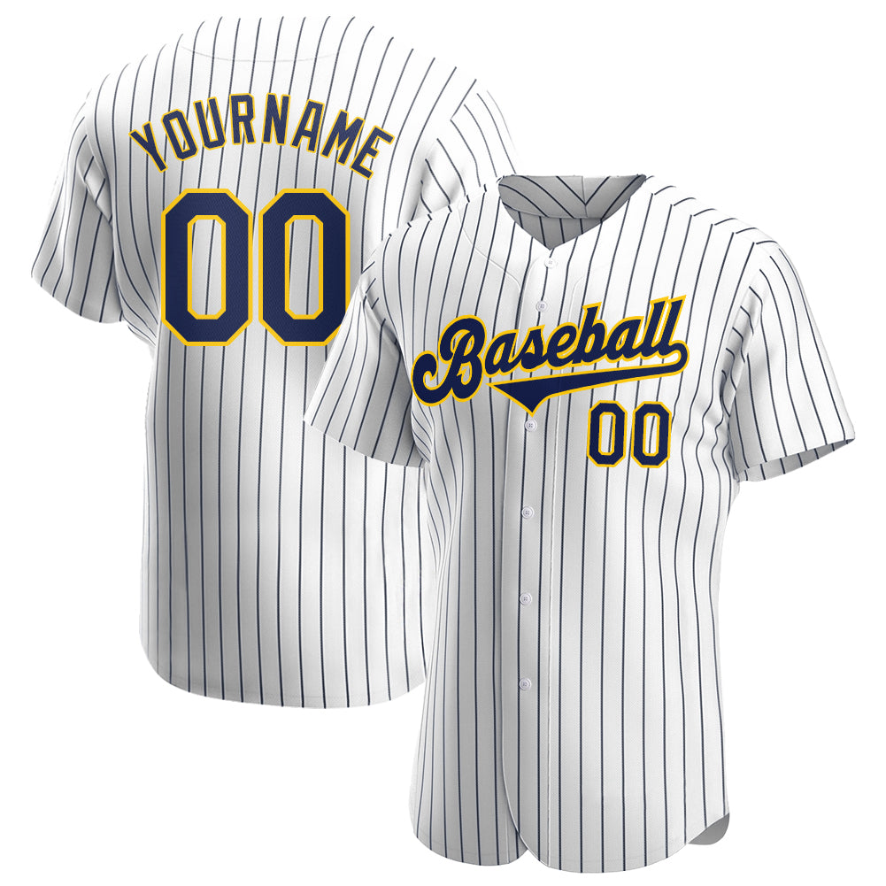 White and shop gold baseball jersey